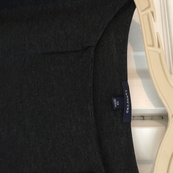 Super comfortable versatile charcoal gray size 12 Lands’ End dress. - Picture 3 of 7